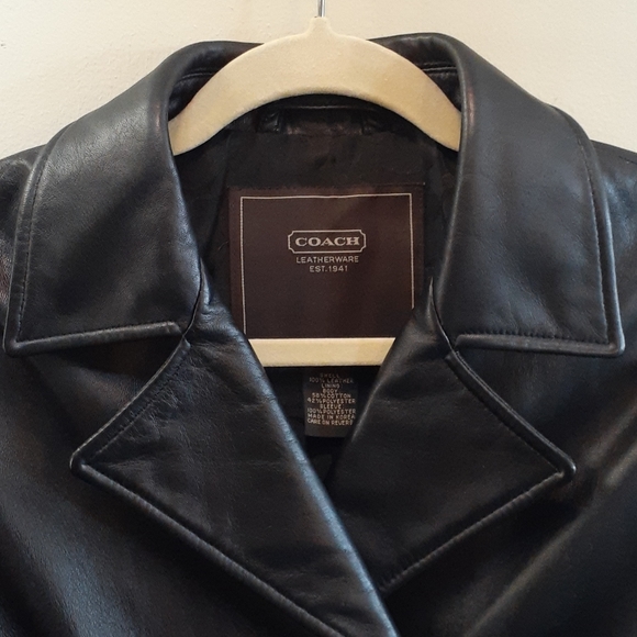 COPY - Coach Leather Jacket {Womens Small} - Picture 3 of 6